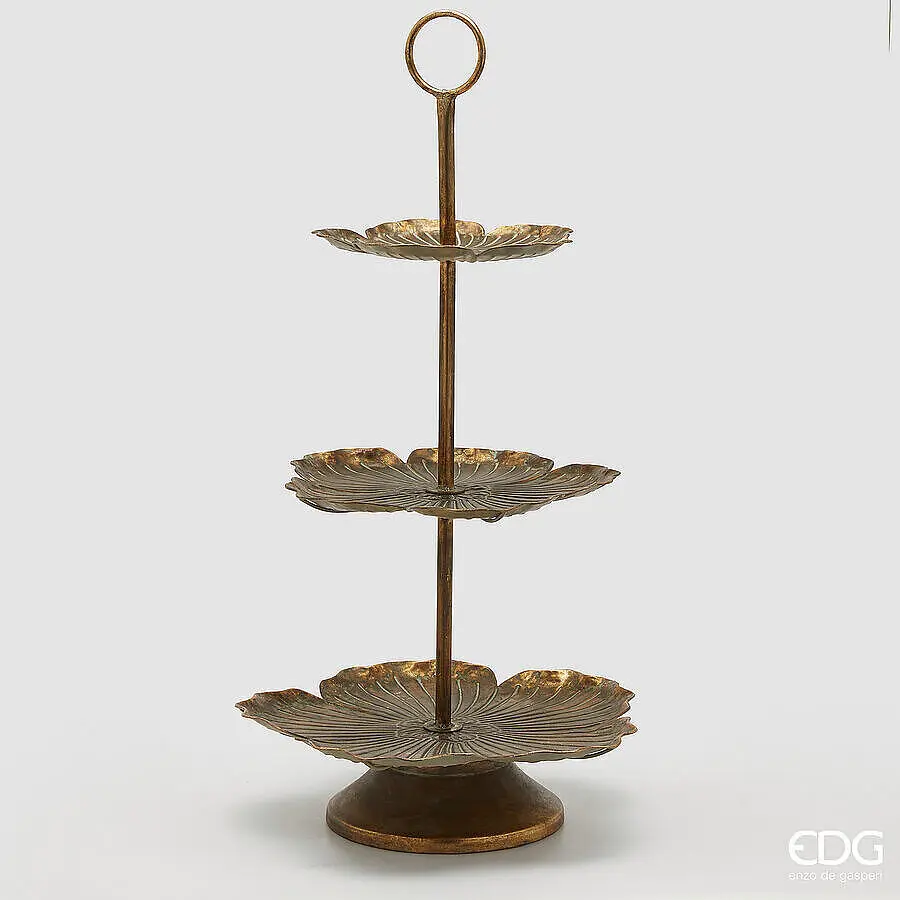 [4982] Tartera 3 Alturas Hojas