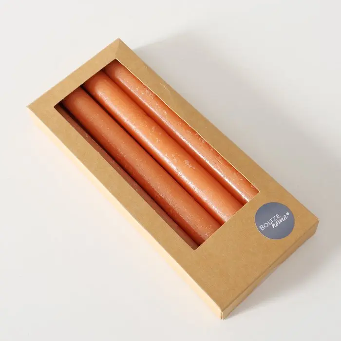 CAJA 4 VELAS NARANJA