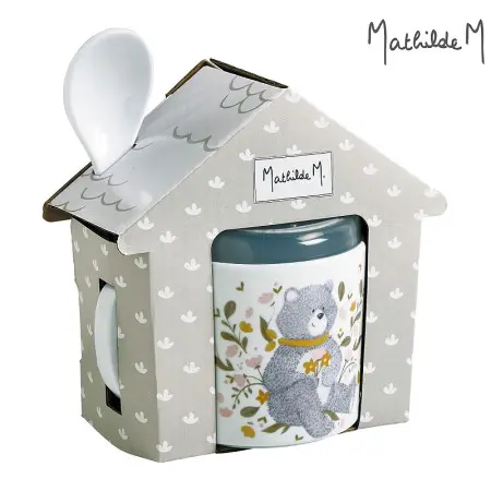 [3601] TAZA CON CUCHARA OSOS