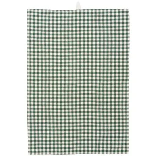 [4177] Paño cocina vichy verde bosque