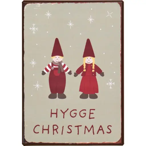 Placa Metal Hygge Christmas