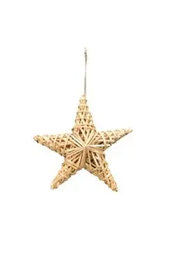 Estrella de paja para colgar