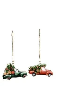 Coche con árbol para colgar lata