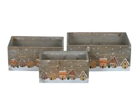 Caja rectangular Navidad grande
