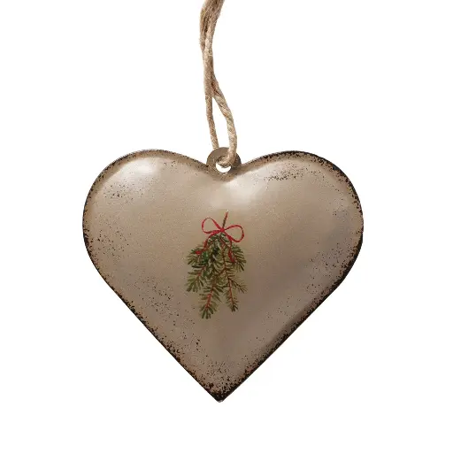 [2061620] Corazon metal peque Navidad