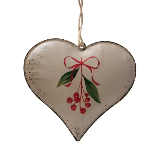 [2061620] Corazón Metal Grande Navidad