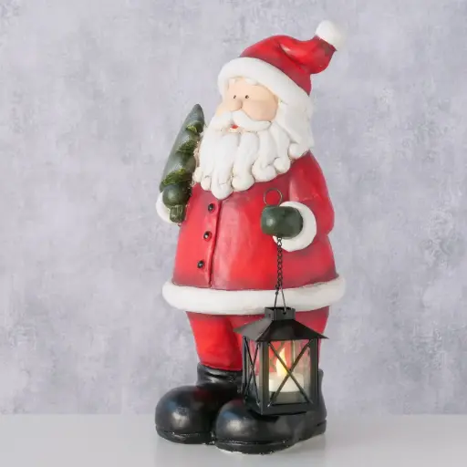 [2061452] Figura Santa con Farol 40cm