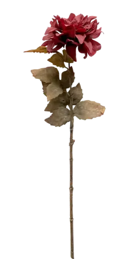 [stblom46] Flor Tela Dalia Burdeos