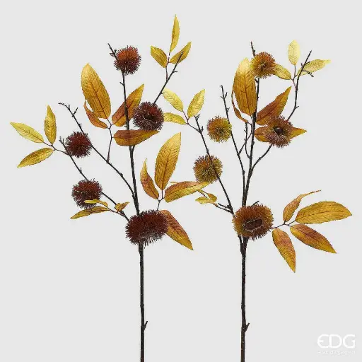 [2500070A930] Rama de castaño con hojas 98cm