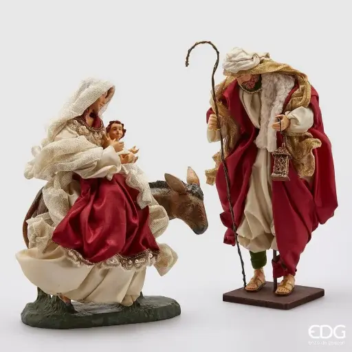 [683674,480] Nacimiento con mula 36cm Alto