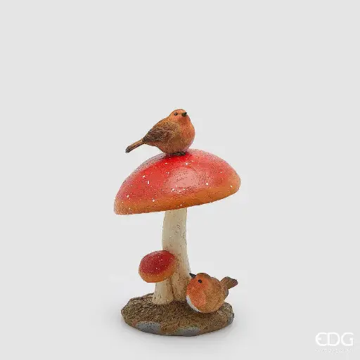 [8101206A399] Figura Pájaro con Seta