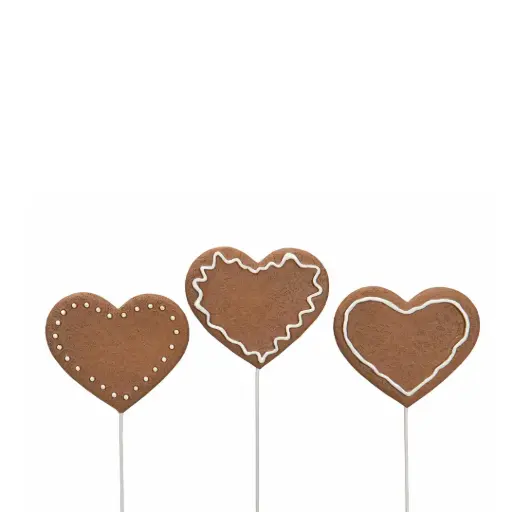 [1003832] Galleta de Jengibre Corazón con pincho