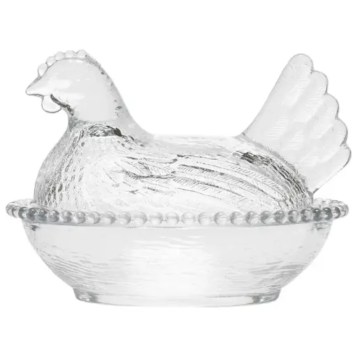 [1002921] Gallina Cuenco de Cristal