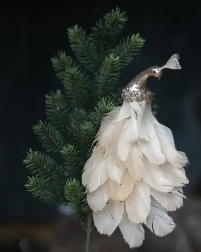 [1002782] Pavo Real Clip Glitter Beige