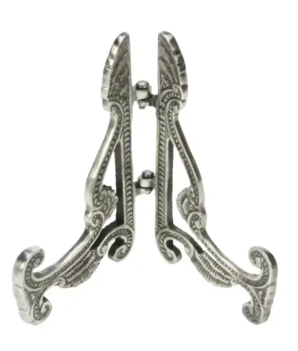 [23E027] Posa Platos color  plata 10x6.5x2cm